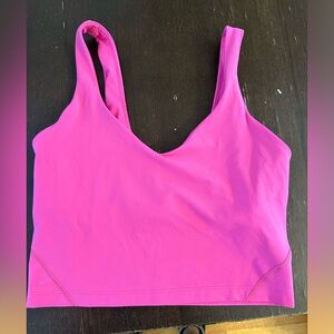 Crop lululemon workout shirt